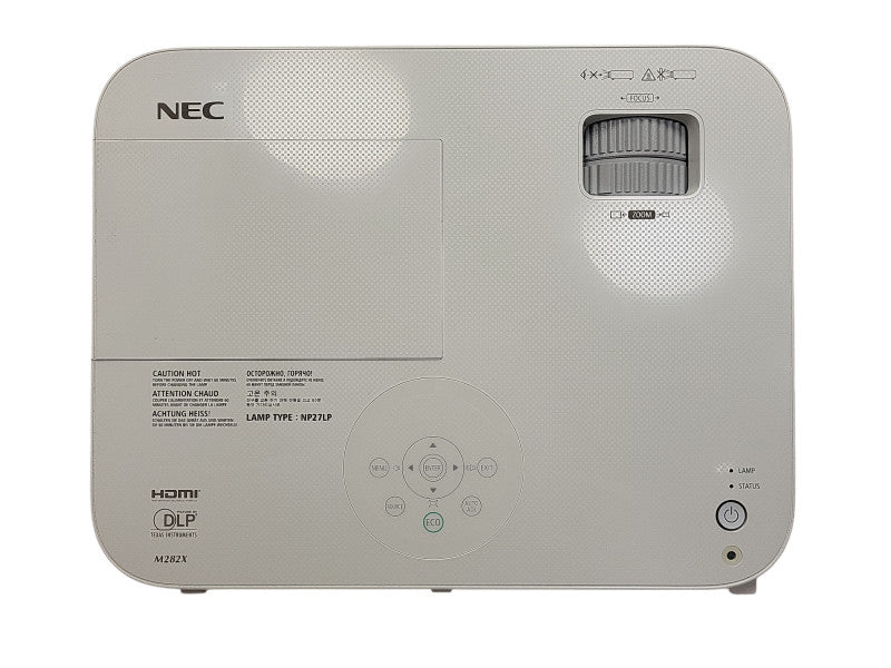 NEC Video Projector M282X with Remote - 3110 Lamp Hours Q$