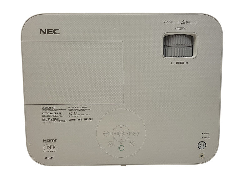 NEC Video Projector M402X with Remote - 1936 Lamp Hours $
