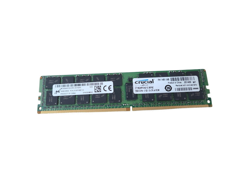 16GB Crucial by Micron 2RX4 PC4-2133-RBP-10 DDR4 Server Memory Q