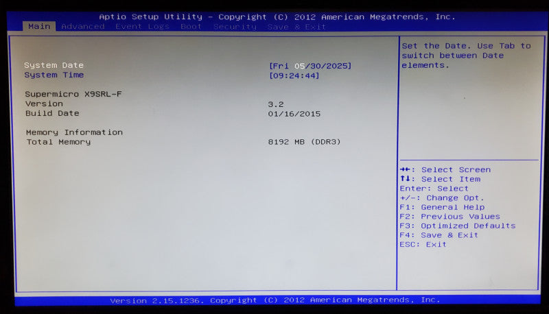 SuperMicro X9SRL-F Motherboard Xeon E5-2603 v2 8GB DDR3 + I/O Shield