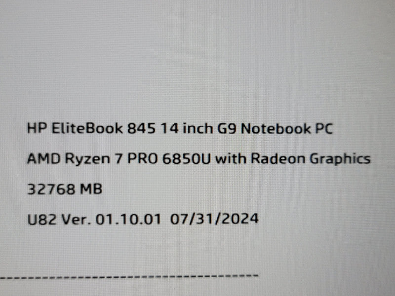 HP EliteBook 840 G9 Ryzen 7 Pro 6850U 32GB DDR4 256GB SSD  β Lap200