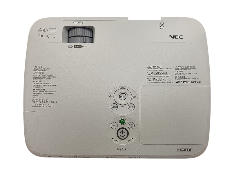 NEC M271X HDMI Projector No Remote - 2229 Lamp Hours  Q$
