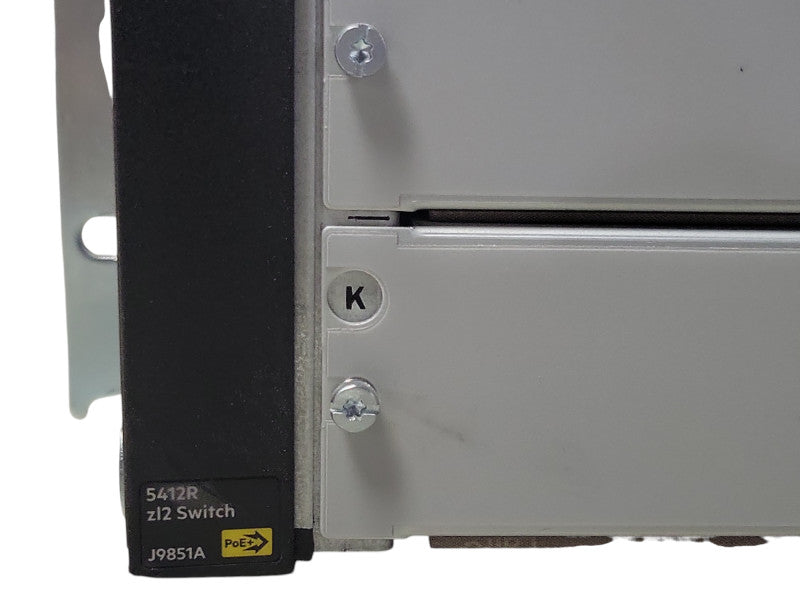 Aruba 5412R zl2 J9851A PoE+ with 3x J9986A, 2x J9990A, 2x J9830B 2500W PSU _