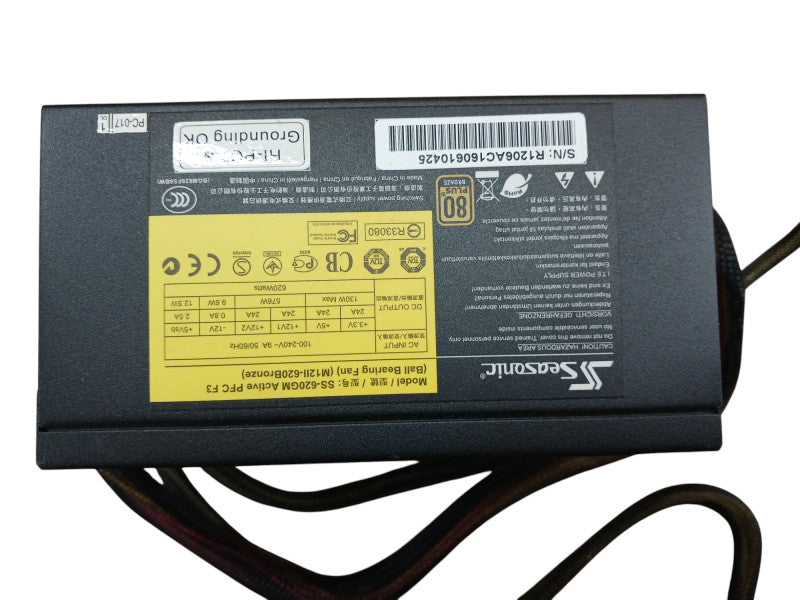 Seasonic SS-620GM2 Active PFC F3 (FDB Fan) (M121I-620Bronze)