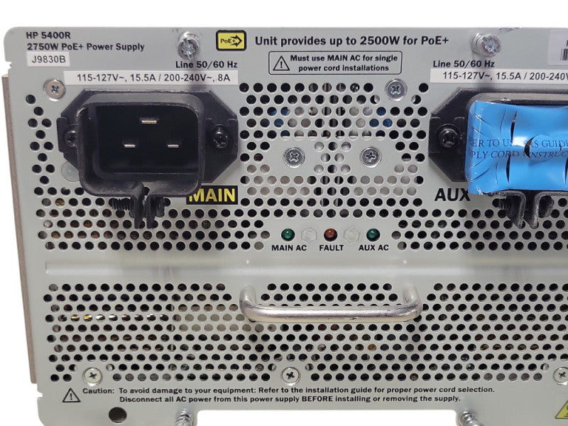 HP 5400R 2750W PoE+ power Supply J9830B Switch power supply Q_