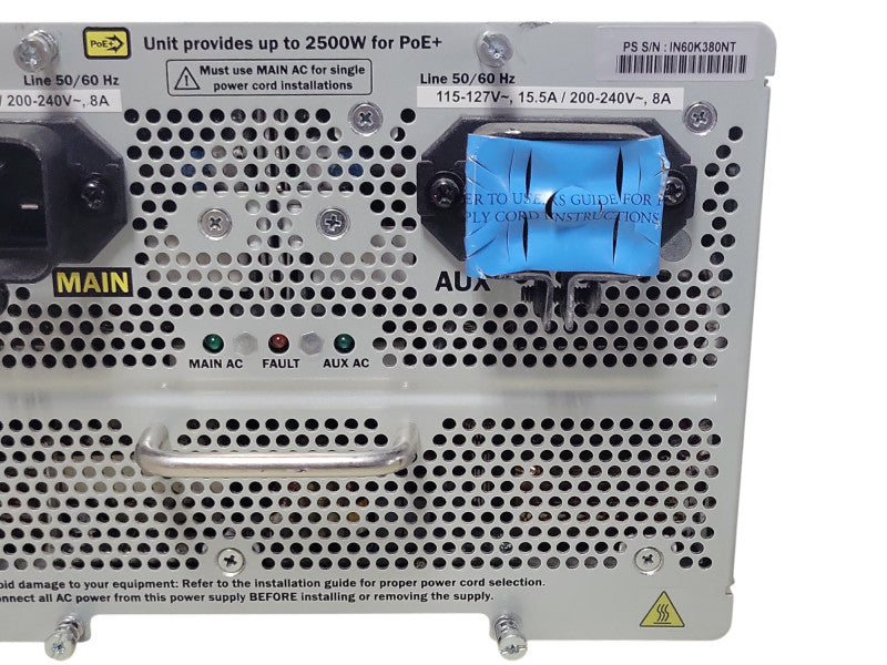HP 5400R 2750W PoE+ power Supply J9830B Switch power supply Q_