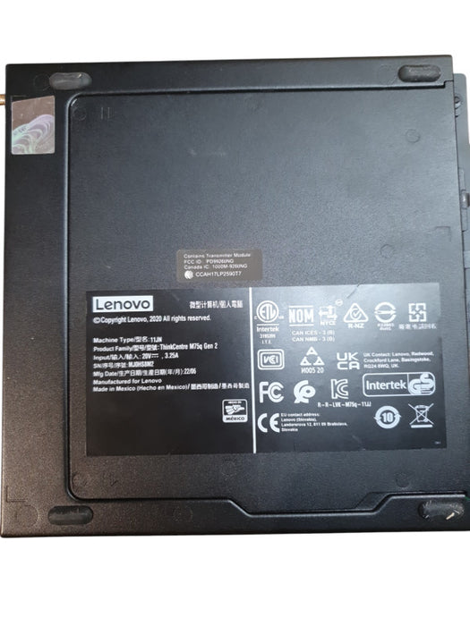 Lenovo ThinkCentre M75q Gen2 Ryzen 5 Pro 5650GE 3.40GHz 16GB RAM