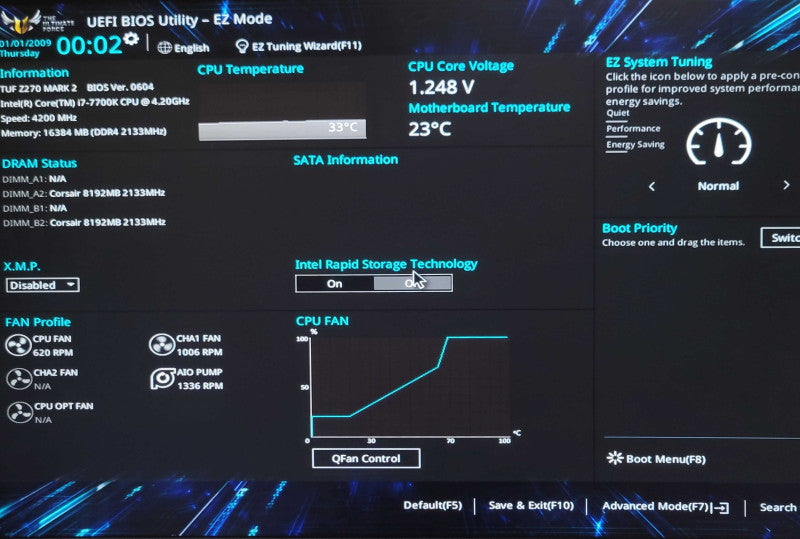 Custom PC Asus TUF Z270 Mark 2 Core I7-7700K 4.20GHz 16GB DDR4, 600 PSU _