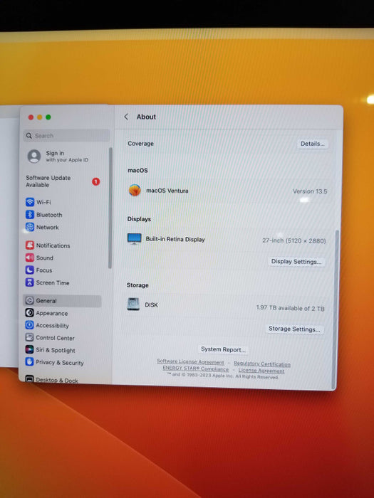 Apple iMac 27" Retina 5K 2017, i5-7600K CPU 3.80GHz 24GB RAM - 2TB [Read]