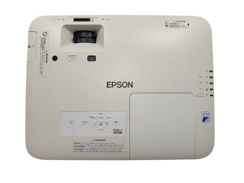 Epson PowerLite 1975W 3LCD WXGA Projector 5000 Lumens w/ Remote $