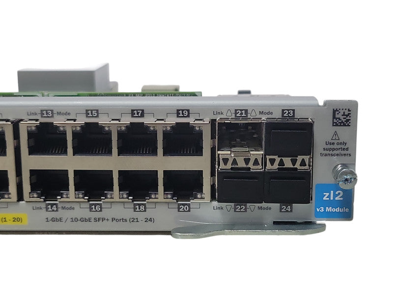 HP 20p Gig-T 4p SFP+ J9990A PoE+ Gigabit Zl2 v3 Module _
