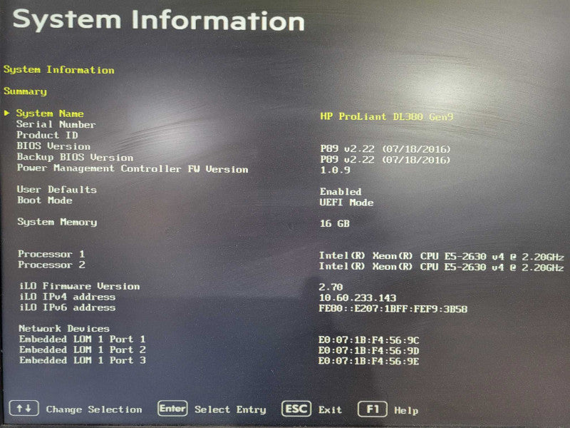 HP ProLiant DL380 2U Gen9 2x Xeon E5-2630 v4 16GB DDR4 P440ar 8x 2.5" !