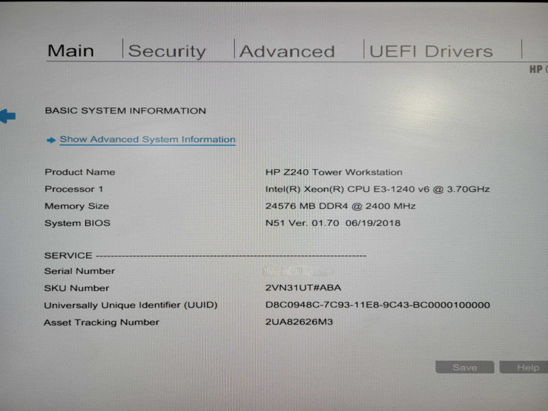 HP Z240 Workstation Xeon E3-1240 v6 @ 3.7 24GB DDR4 | Quadro P600 | NO HDD !