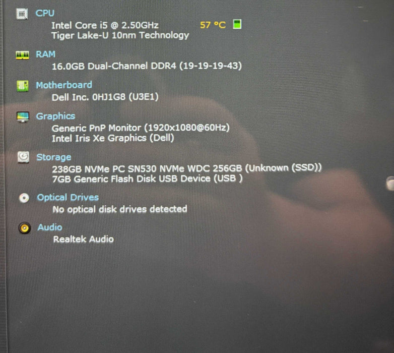 Dell Inspiron 14 5410 2-in-1 TOUCH i5-1155G7 16GB 256SSD Faulty Webcam READ  Lap200