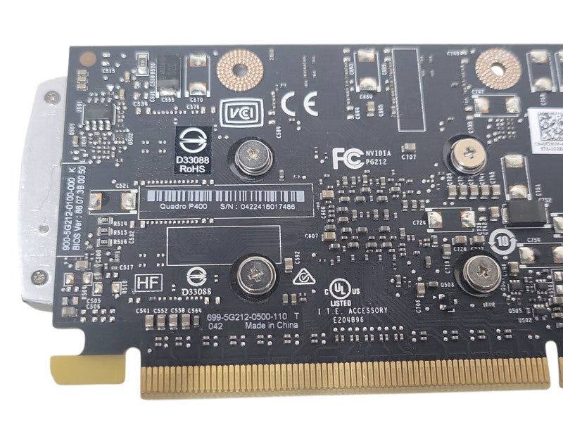 NVIDIA Quadro P400 2GB GDDR5 Graphics Card | 3x MiniDP, FH bracket Q_