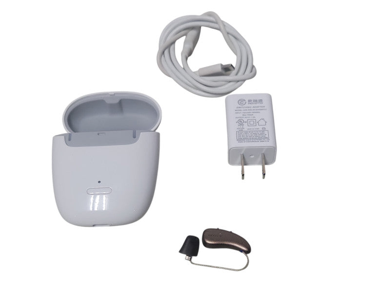 1x rexton reach hearing aids with widex charging case _