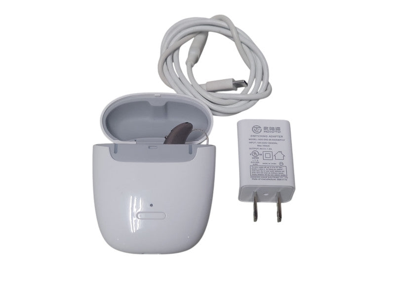 1x rexton reach hearing aids with widex charging case _
