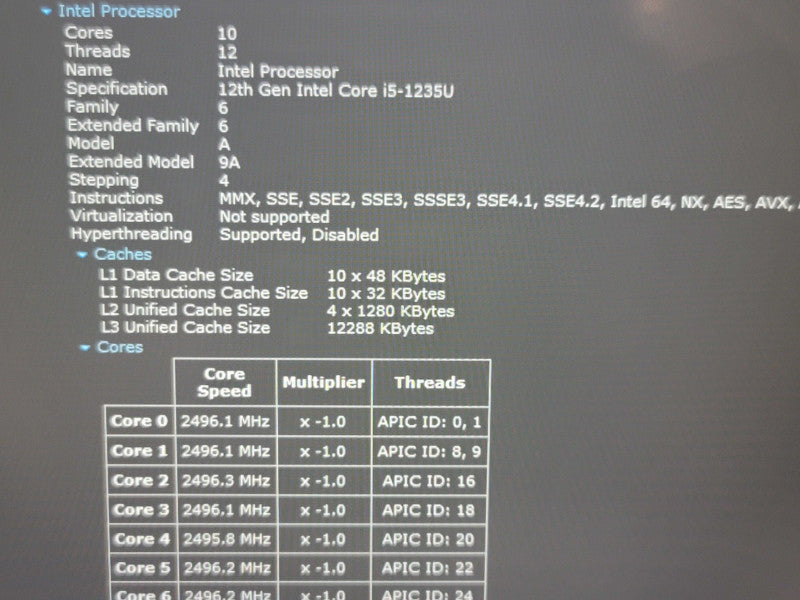 Dell Latitude 5430 i5-1235U 16GB RAM 256GB SSD  β Lap200