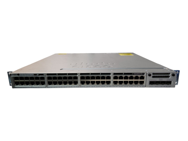 Cisco WS-C3850-48F-S 48-Port Gigabit PoE+ Switch w/ C3850-NM-2-10G