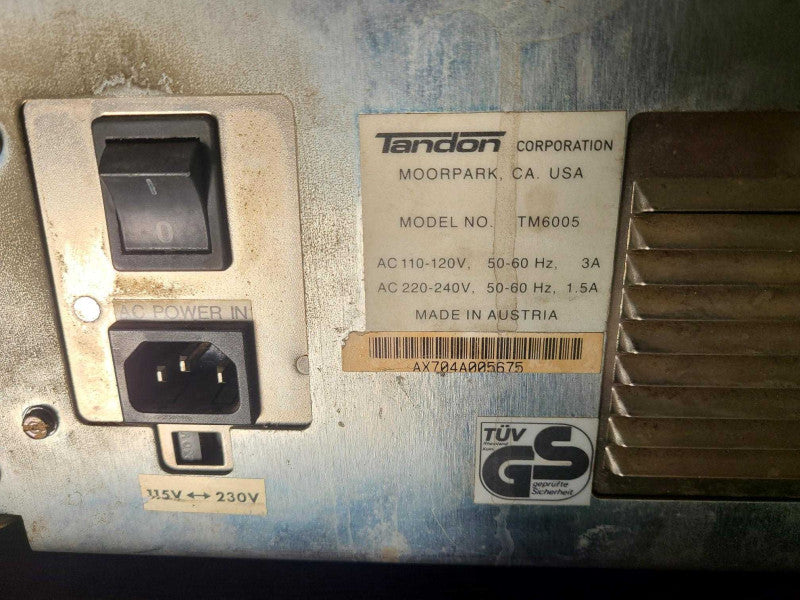Tandon TM6005 vintage computer system, READ _