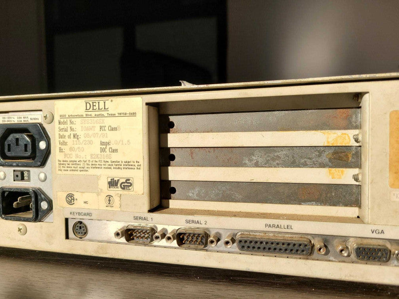 Dell 316SX Vintage computer with RAM, and CPU, READ _