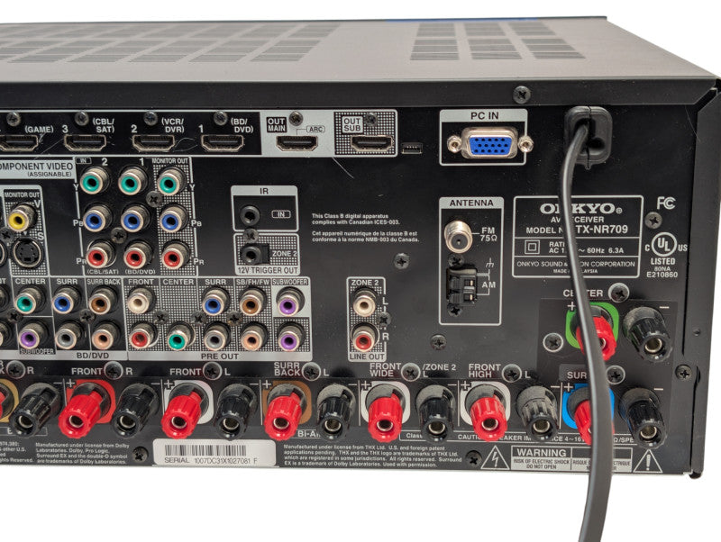 ONKYO TX-NR709 7.2 Channel Home Theater AV HDMI Receiver  -