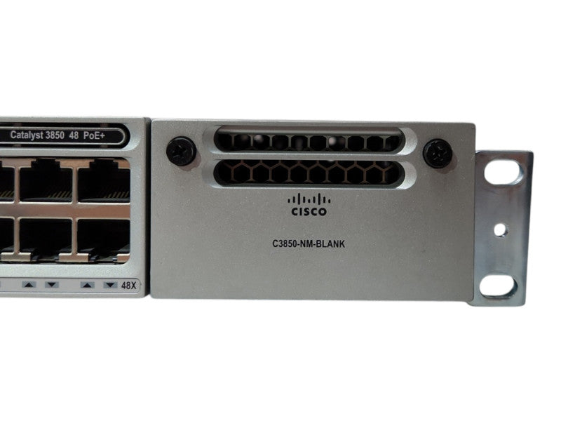 Cisco WS-C3850-48F-S 48-Port Gigabit PoE+ Switch w/ PWR-C1-1100W PSU