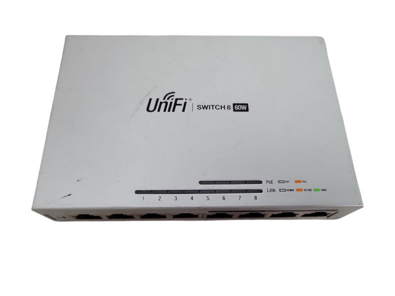 UBIQUITI UniFi Switch 8 60W US-8-60W 8 Port Gigabit PoE Switch !