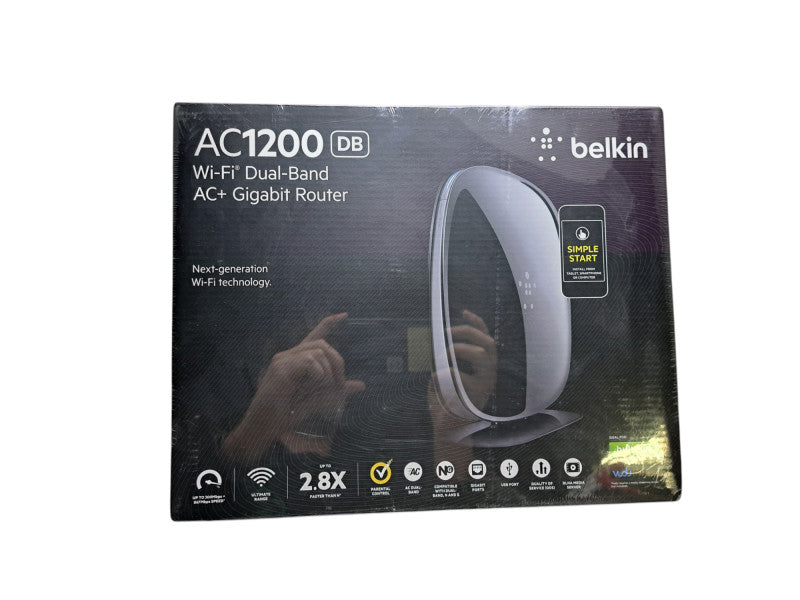 New Belkin AC 1200 DB Wi-Fi Dual-Band AC+ Gigabit Router