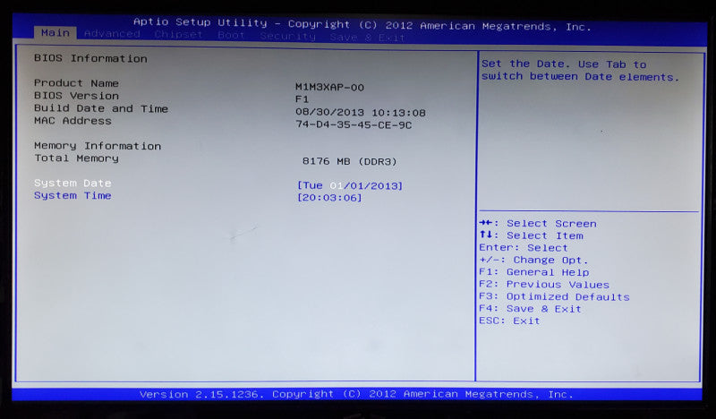 Gigabyte GB-BXA8-5545 Mini-PC AMD A8-5545M 8GB RAM  - No HDD