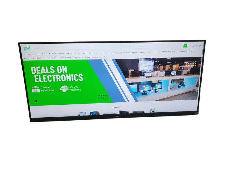 LG 34WP65G-B 34" 21:9 UltraWide FHD 75Hz FreeSync HDR Monitor No Stand