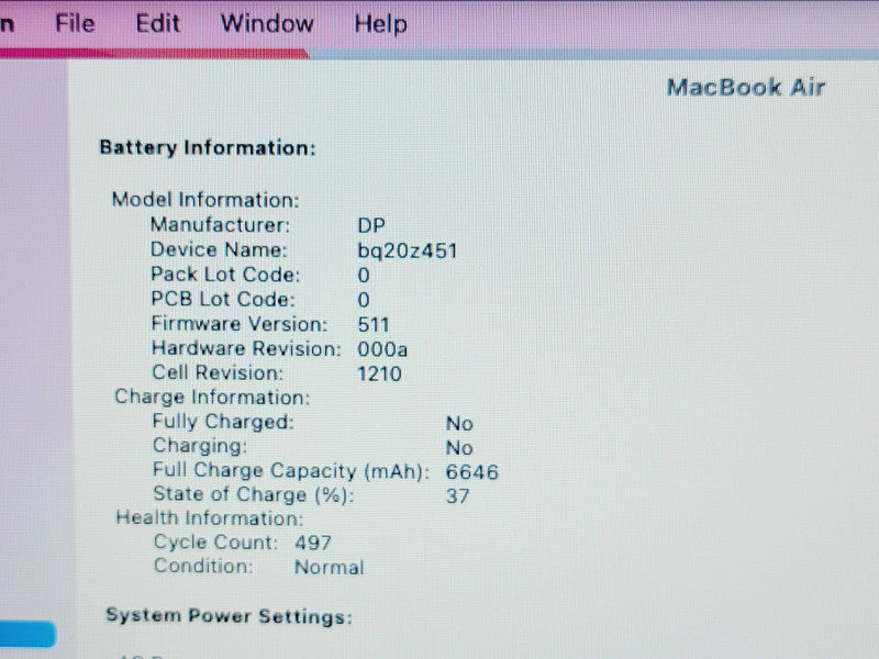 Apple Macbook Air 2017 13" 2-Core i5-5350U @ 1.8GHz 8GB DDR3 120GB SSD (