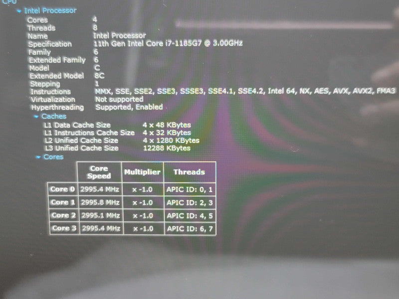 Microsoft Surface Laptop 4 1979 i7-1185G7 16GB RAM 256GB SSD  β Lap200