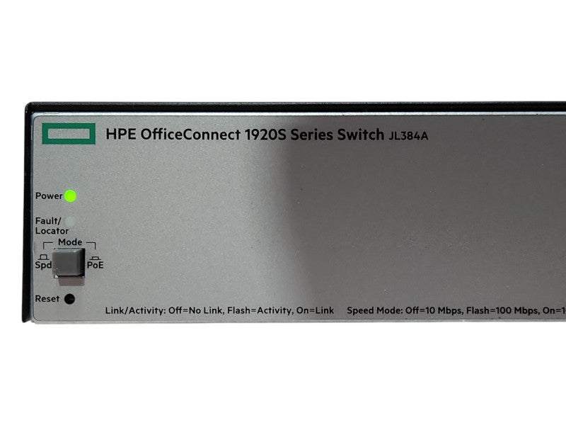 HPE Officeconnect 1920S 24G 2SFP PoE+ 185W Network Switch, JL384A