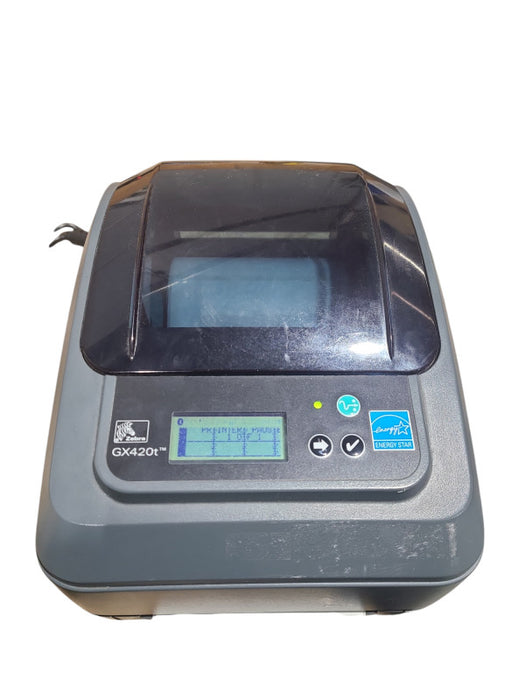Zebra GX420t Thermal Transfer- Label Printer GX42-102710-000 *READ*