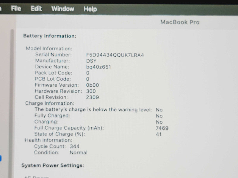 Apple Macbook Pro 2019 16" 6-Core i7-9750H @ 2.6GHz 16GB DDR4 500GB SSD (