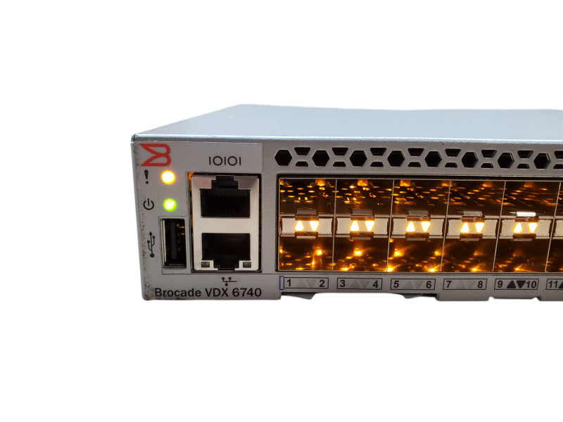 Brocade VDX 6740 BR-VDX6740-24-R | 48x 10G SFP+ +4x 40Gb QSFP+ Switch *READ