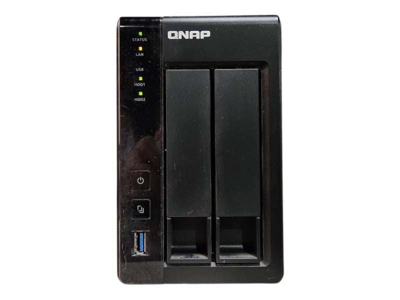 QNAP TS-251+ 2 Bays NAS w/ 2x 3TB HDDs, No Power Adapter