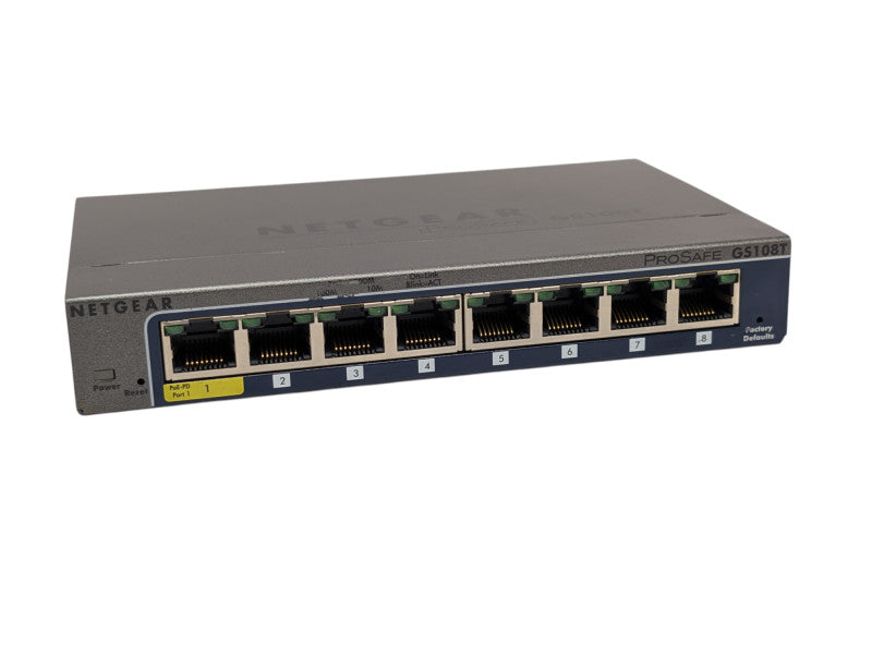 NETGEAR ProSAFE GS108T 8 Port Gigabit Smart Switch GS108Tv2 -