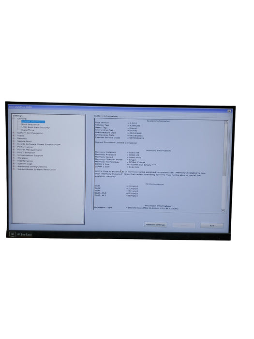 Dell OptiPlex 3080 Tower Desktop i5-10500@3.10GHz 8B RAM NO-HDD/SSD