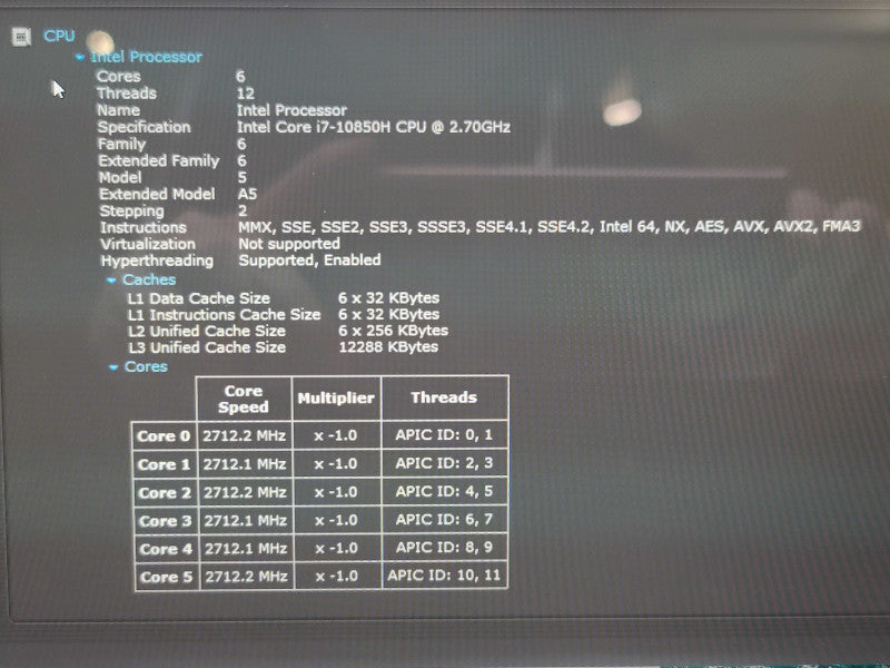 Dell Precision 7550 i7-10850H 16GB DDR4 Quadro T2000 256GB SSD TOUCH!  β Lap200