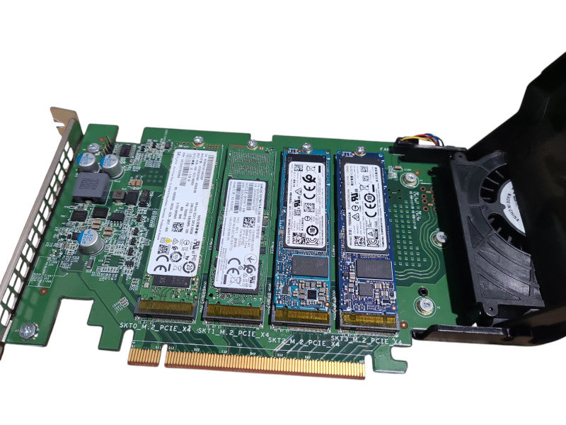 Dell Ultra Speed Drive DPWC400 06N9RH 4x 256GB SATA SSD M.2 PCIe Adapter Ca