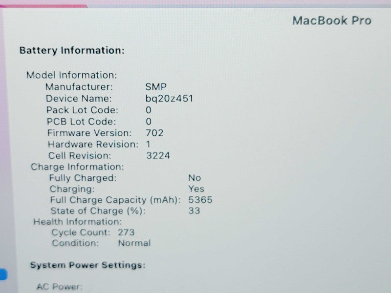 Apple Macbook Pro Retina 2015 13" 2-Core i5-5257U @ 2.7GHz 8GB DDR3 250GB SSD (