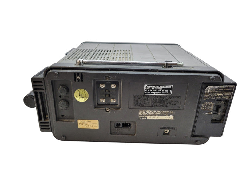 Vintage 1977 Panasonic TR-707 Solid State Portable VHF/UHF Television %