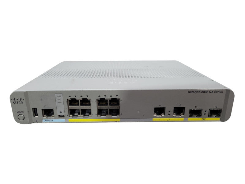 Cisco WS-C2960CX-8TC-L V04 | 8-Port Gigabit Managed Silent Switch w/ 2x SFP !