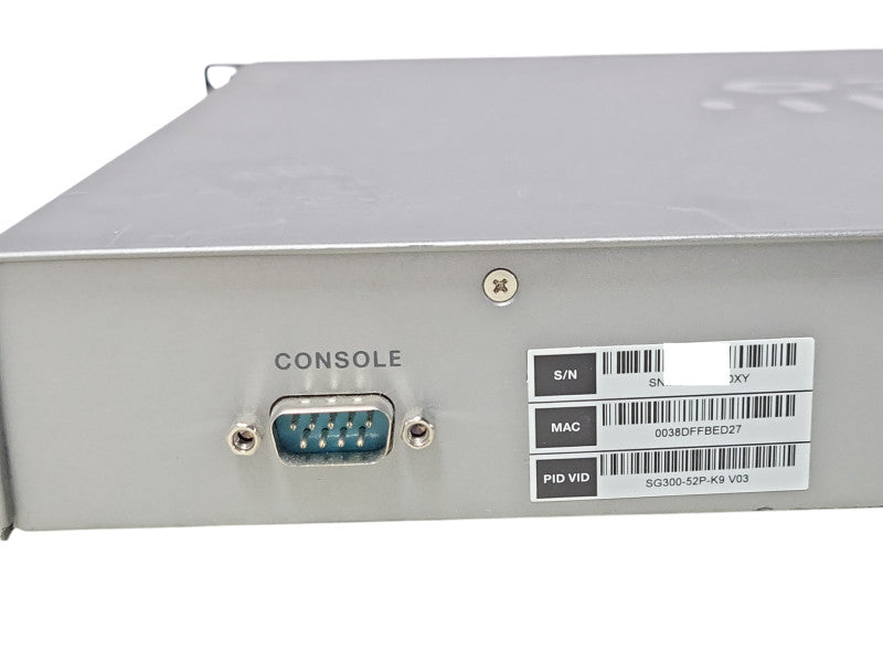 Cisco SG300-52P-K9 V03 52-Port Gigabit PoE Managed Switch w/ 2x SFP _