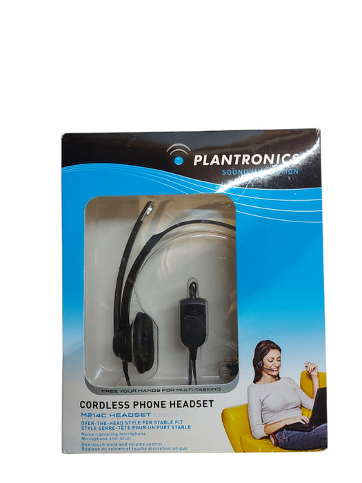 Plantronics M214C Cordless Phone Headset Noise Cancelling Microphone
