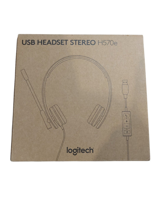 Logitech H570e USB Stereo Headset - Black