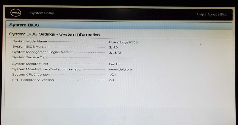 Dell PowerEdge R730 1x Xeon E5-2650 v4 32GB DDR4 H730 Mini - No HDD