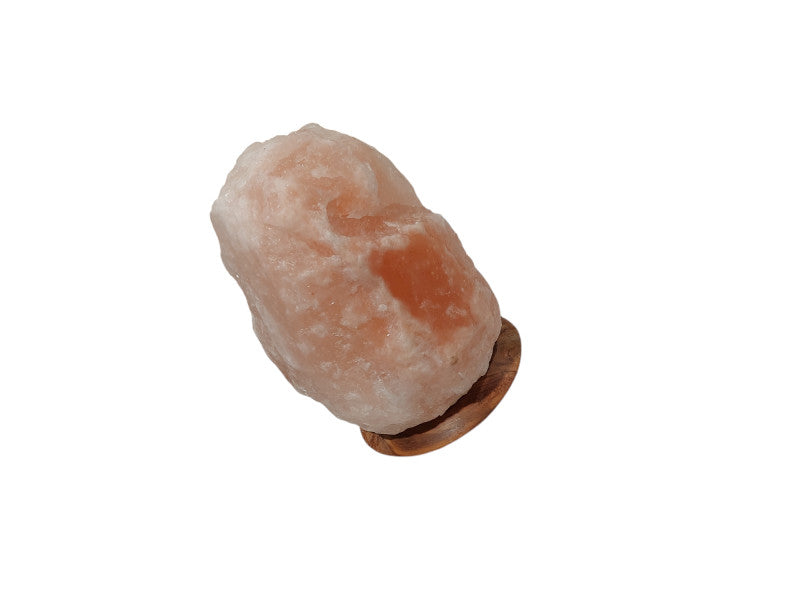 WonderLife Himalayan Salt Rock Light  Wooden Base , ( European Plug ) =